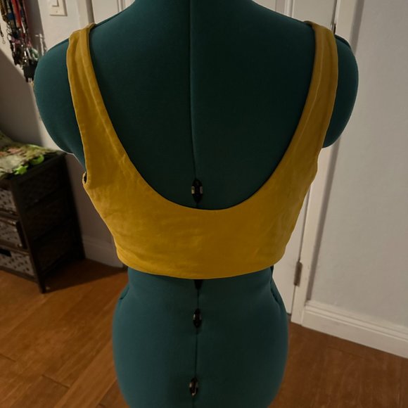 Cotton On Women's Crop Top, Size XL, Color: Gold - Picture 2 of 5